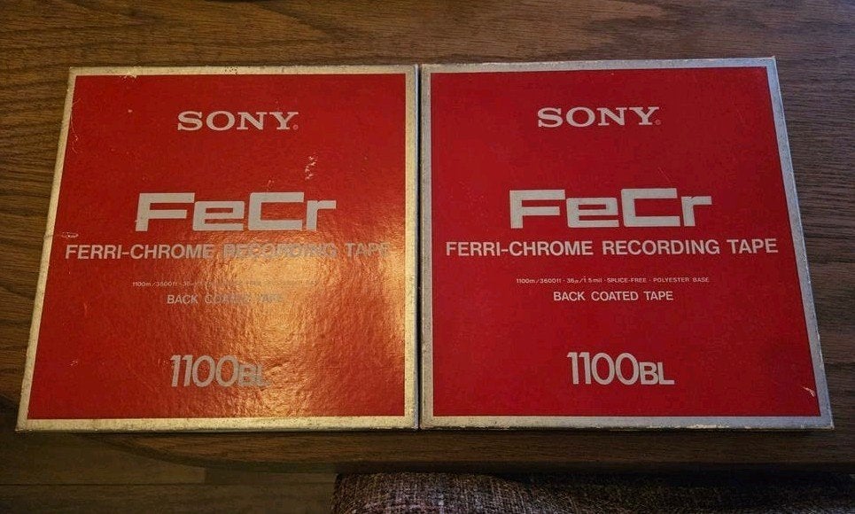 Sony metalen bandrecorder spoelen met originele tape, Ophalen of Verzenden, Onderdeel, Met banden