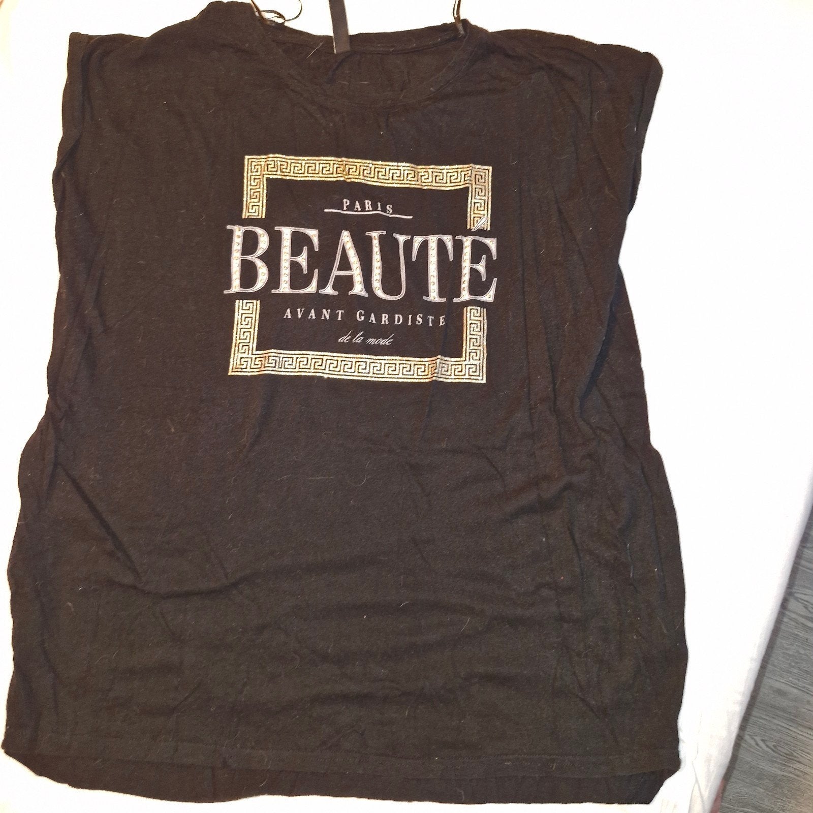 Blind Date Zwart T-shirt Korte Mouw Maat L, Zwart, Maat 42/44 (L), Ophalen of Verzenden, Zo goed als nieuw