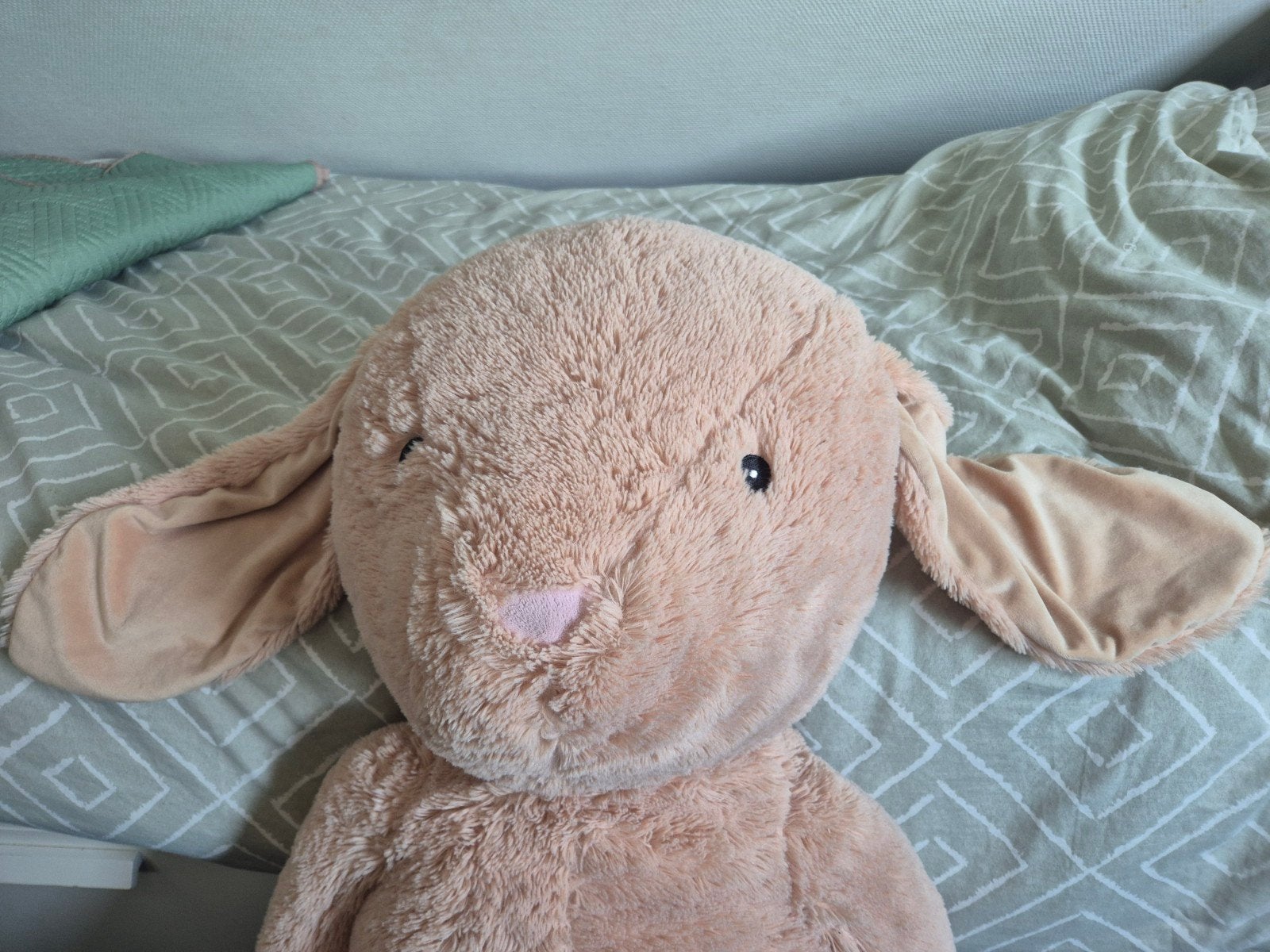 Pluche knuffel konijn XXL 100 cm, Overige merken, Konijn, Ophalen of Verzenden, Zo goed als nieuw