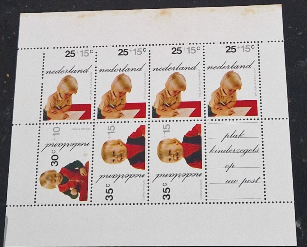 Nederland 1972 - nvph 1024 - Blok kinderzegels - abw, Postzegels en Munten, Postzegels | Nederland, Ophalen of Verzenden, Na 1940