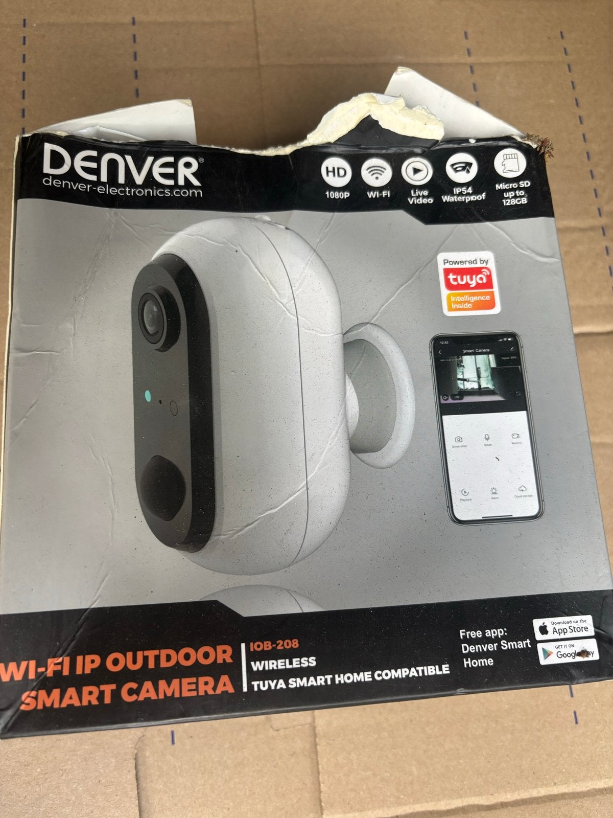 Denver Wi-Fi IP Buiten  Camera Bewamingscamera- Nieuw, Den, Den, Nieuw, Den