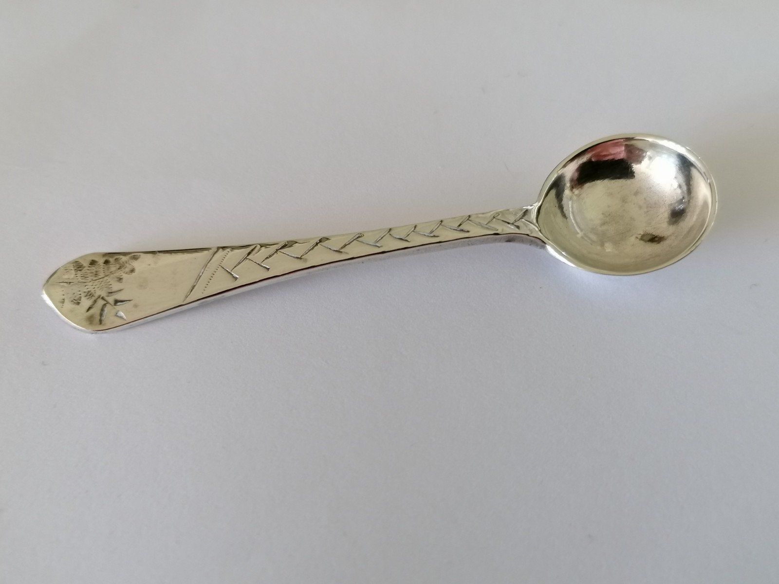 Antiek zoutlepeltje, Ophalen of Verzenden