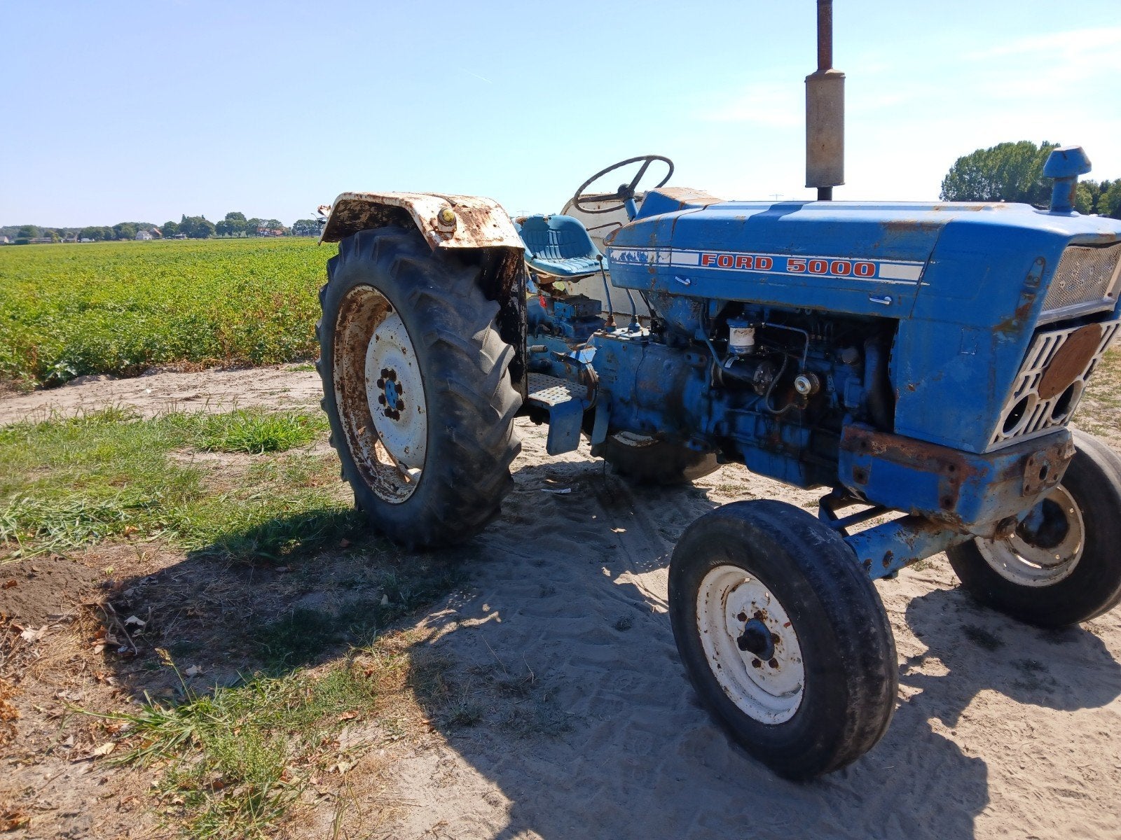 Ford 5000 Tractor  voor sloop onderdelen, 80 tot 120 Pk, Meer dan 10000, Oldtimer, Ophalen of Verzenden