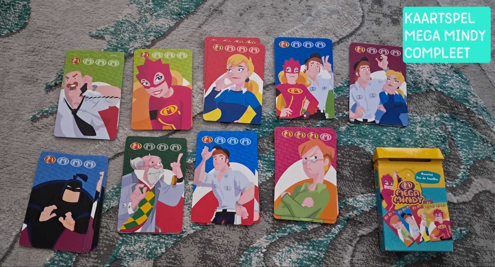 Kwartetspel Mega Mindy + Penny, Verzamelen, Ophalen, Zo goed als nieuw, Kwartet(ten)
