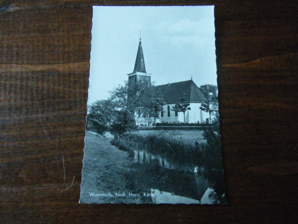 W7 - Wommels - NH Kerk - Mooi/Oud, Verzamelen, Ophalen of Verzenden, 1960 tot 1980, Friesland