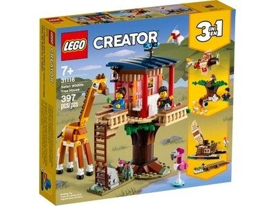 Lego Creator Safari wilde dieren boomhuis (31116)., Ophalen of Verzenden, Zo goed als nieuw