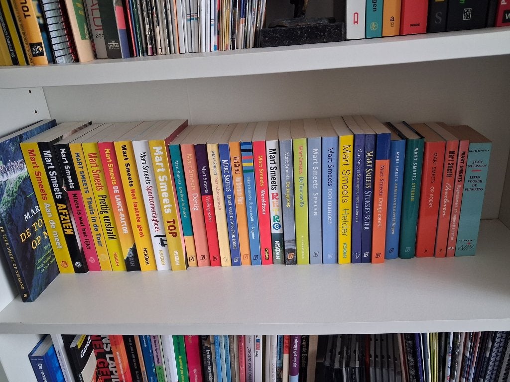 Mart Smeets, verzameling 32 boeken, Gelezen, Lopen en Fietsen, Ophalen of Verzenden, Mart Smeets