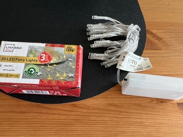 20 LED Fairy Lights op batterijen - Nieuw, Werkt op batterijen, Ophalen of Verzenden, Nieuw