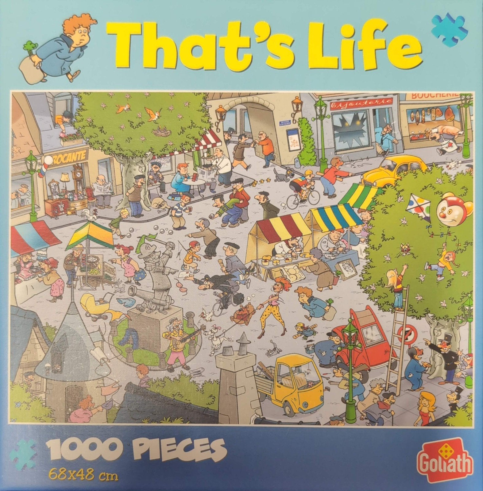 Goliath That's Life Markt 1000 stukjes, Ophalen of Verzenden, 500 t/m 1500 stukjes, Zo goed als nieuw, Legpuzzel