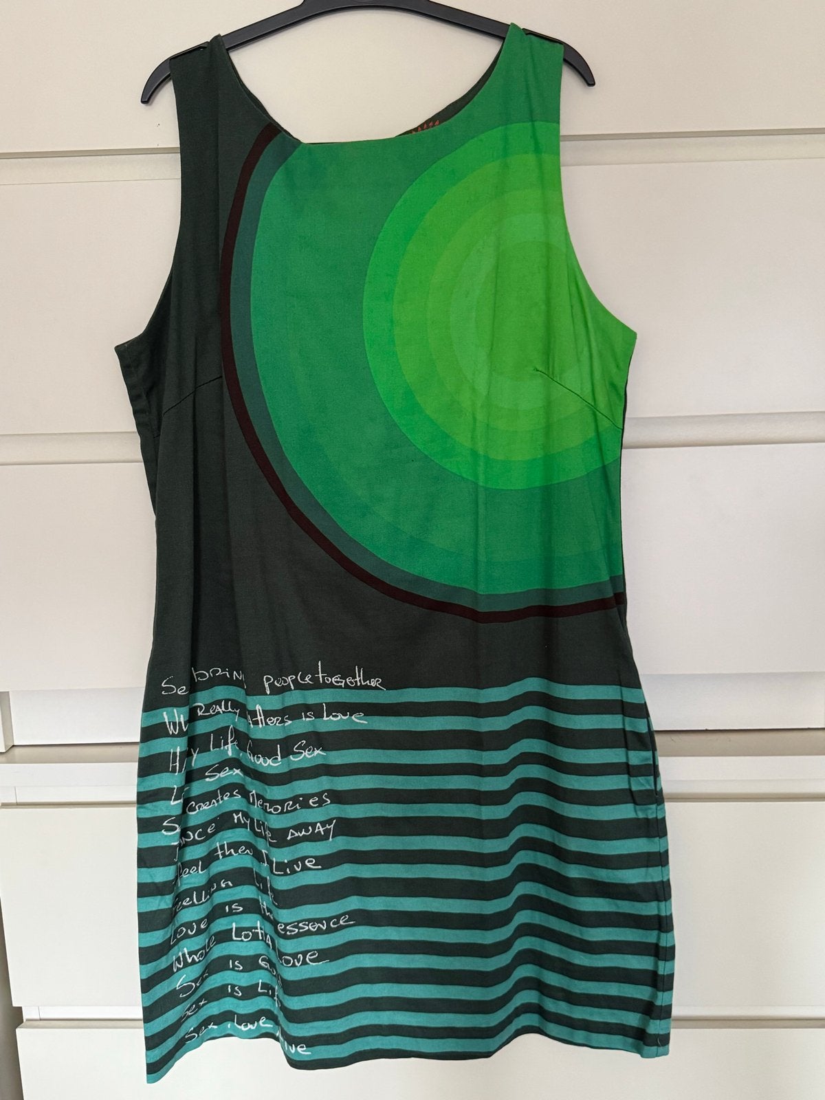 Desigual jurk maat 44- valt als 42, Maat 46/48 (XL) of groter, Ophalen of Verzenden, Gedragen, Boven de knie