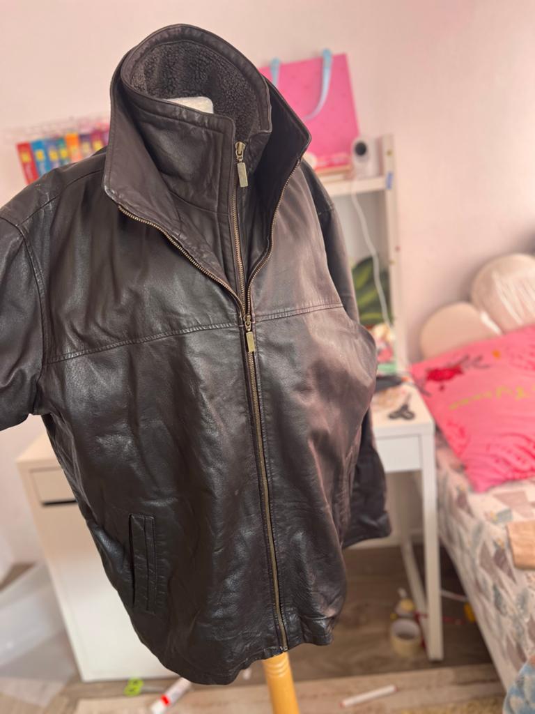 Stijlvolle Leren Heren Jas - Essentials - Maat54, Ophalen of Verzenden, Gedragen, Maat 56/58 (XL), Bruin