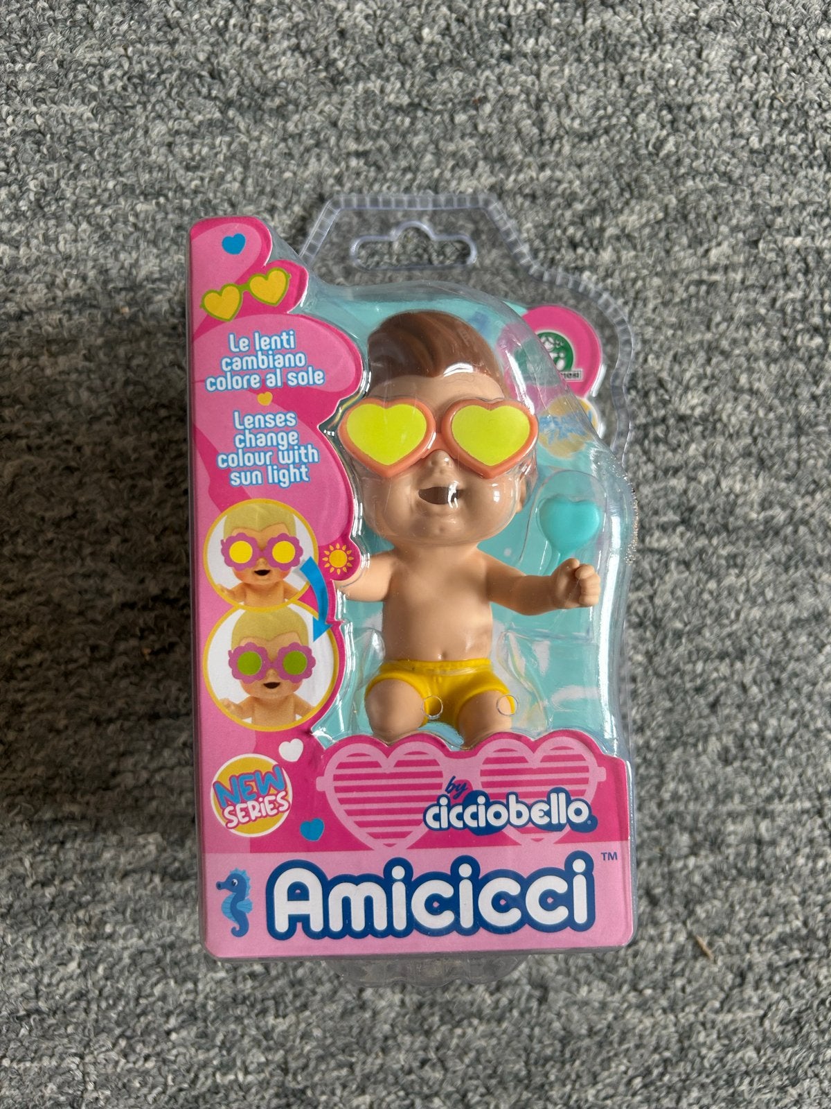 Cicciobello Amicicci Babypop met kleurveranderende bril, Ophalen of Verzenden, Nieuw, Babypop