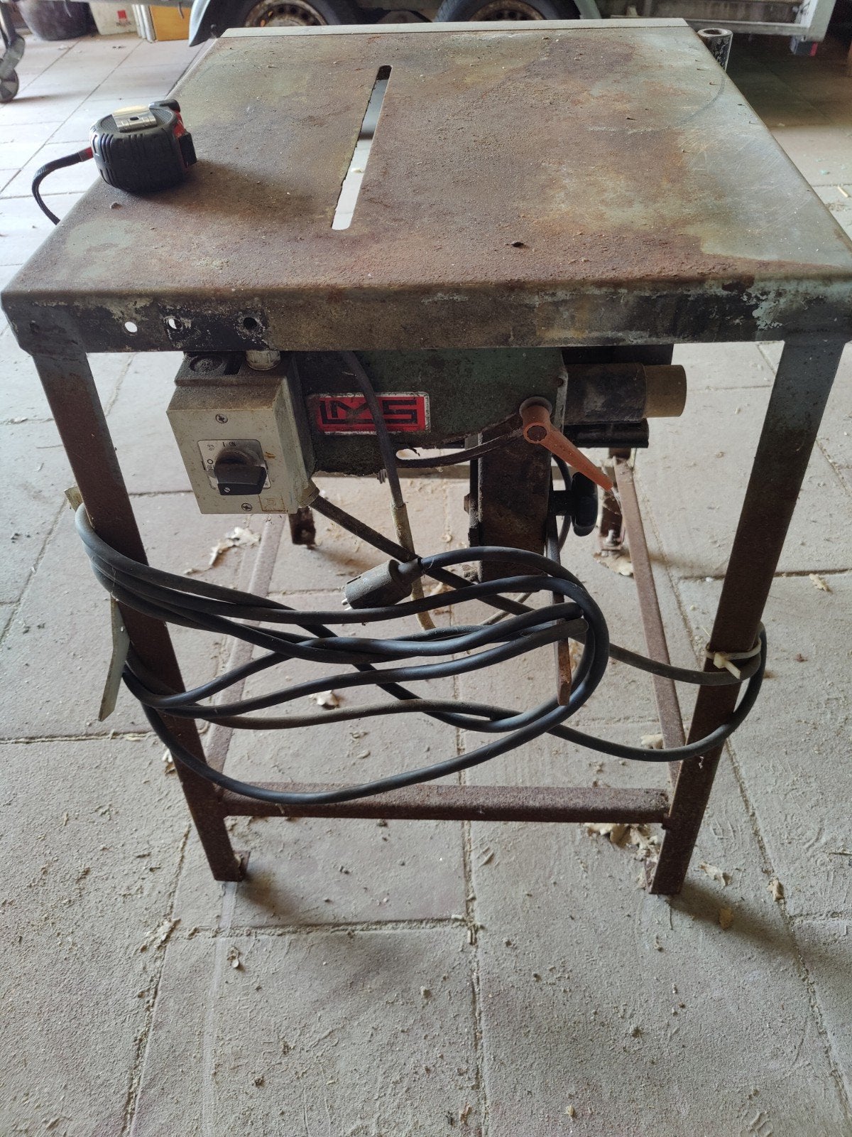 Tafelzaag..houtzaag, Doe-het-zelf en Verbouw, Gereedschap | Zaagmachines, Ophalen, Gebruikt, Cirkelzaag, 70 mm of meer