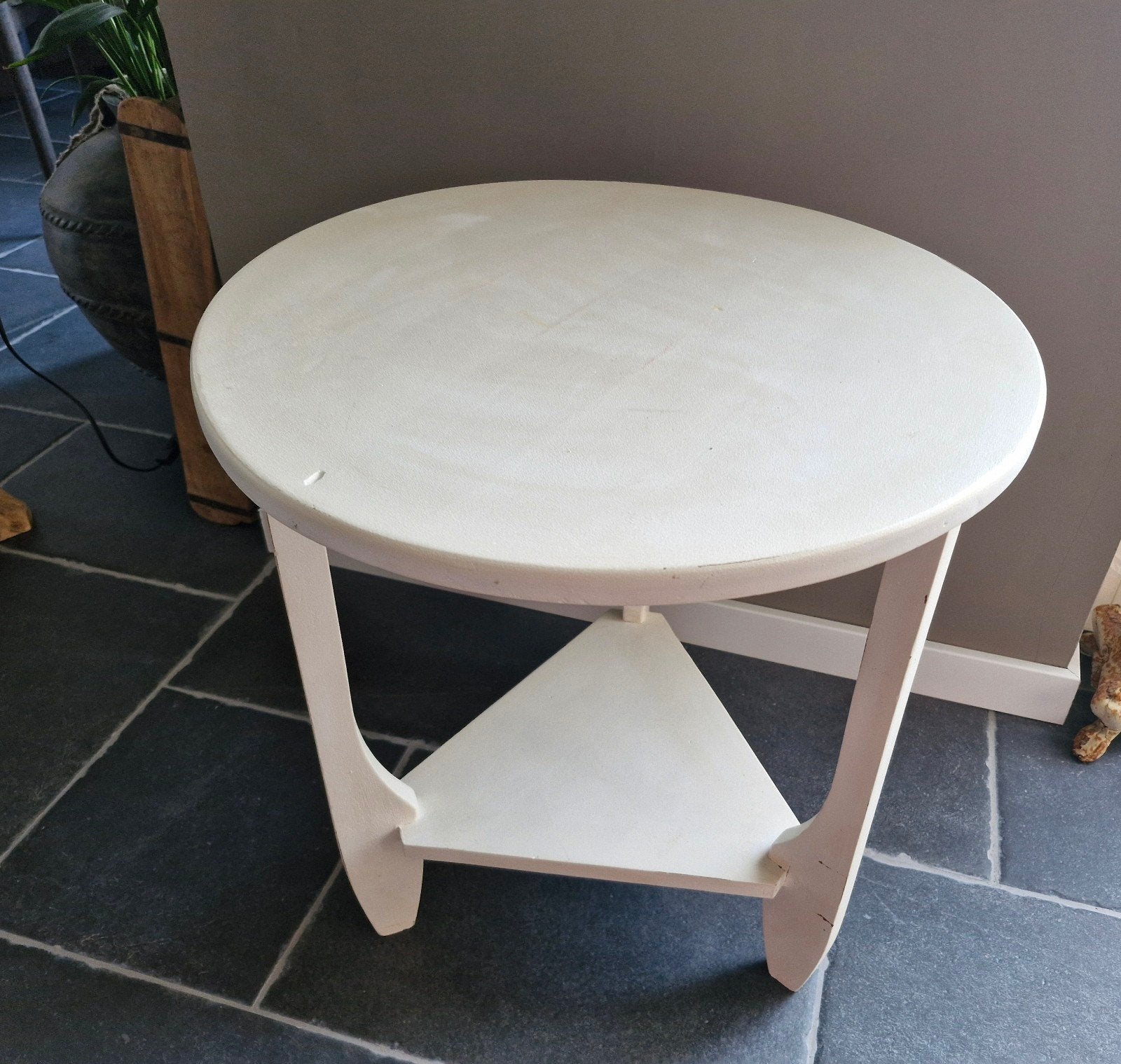 Bijzettafel., Ophalen, Rond, Minder dan 55 cm, 45 tot 60 cm