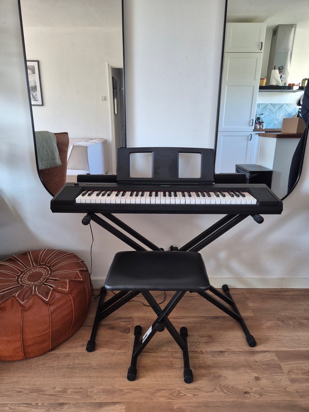 Yamaha Piaggero NP-15 Digitaal Piano Zwart, Ophalen, Zwart, Digitaal, Zo goed als nieuw