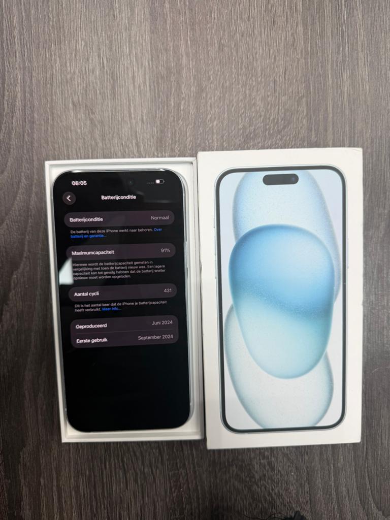 Apple Iphone 15 Plus 128gb Blauw, Apple, Blauw, Appld, Ophalen of Verzenden