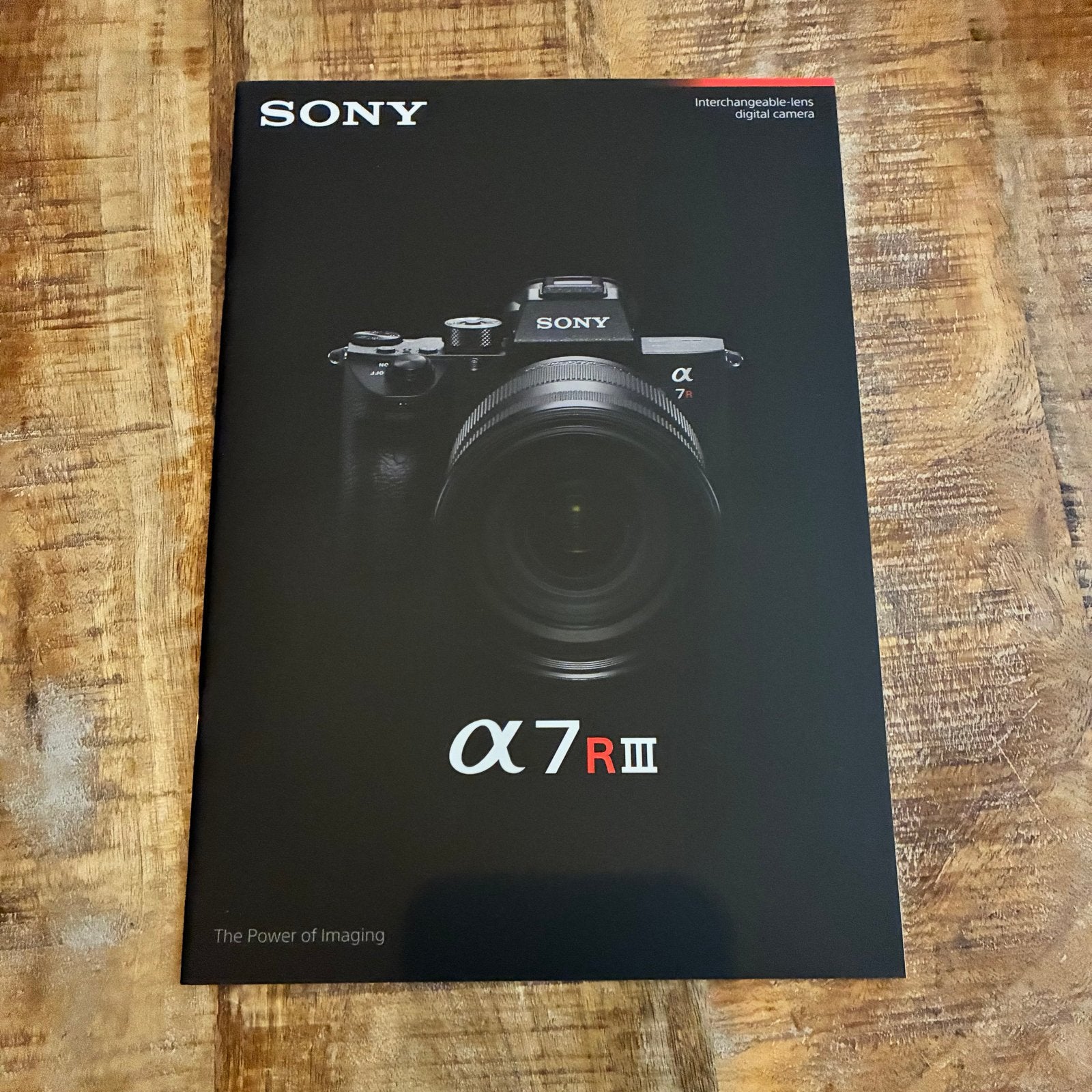 Sony A7R III Brochure - Mint Conditie, Boeken, Ophalen of Verzenden, Zo goed als nieuw, Folder