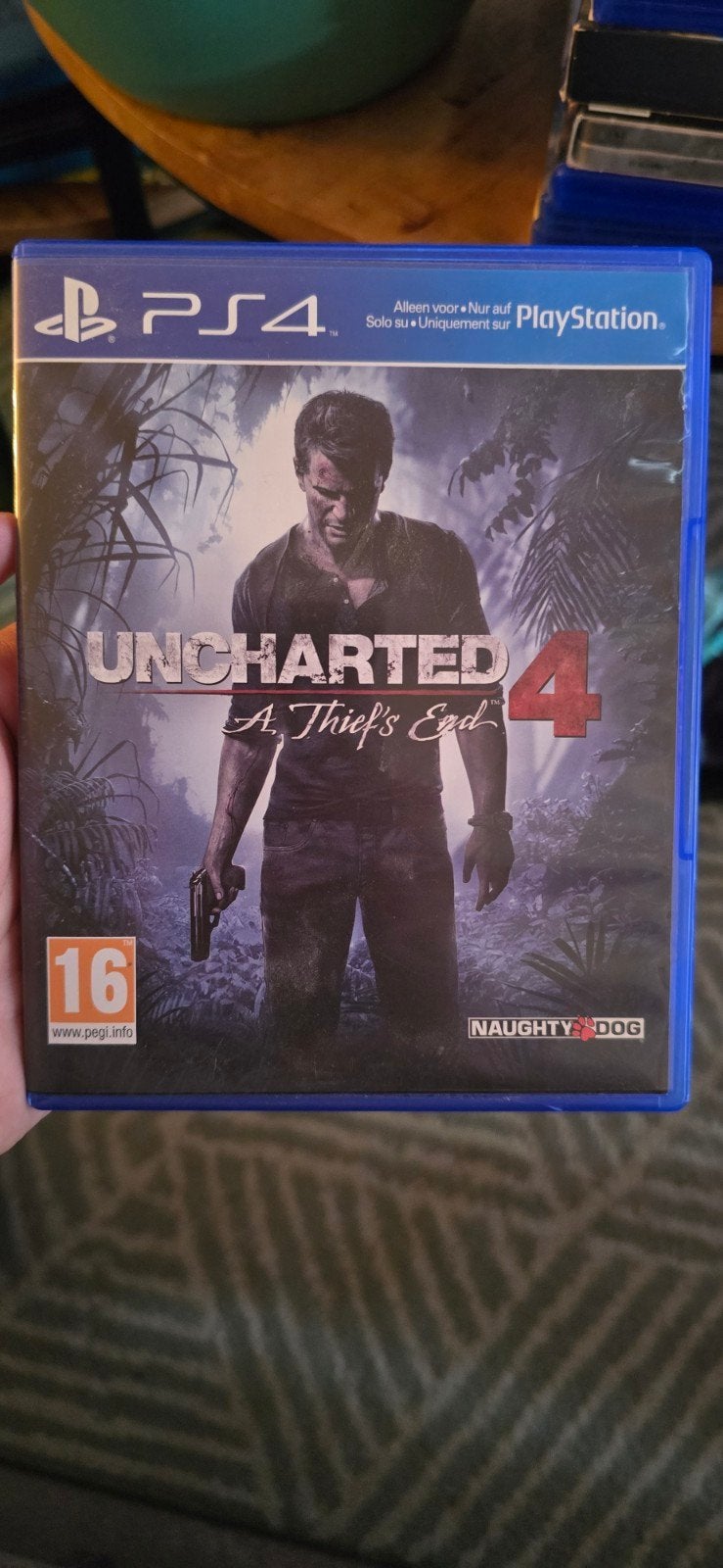 Uncharted 4: A Thief's End PS4 Game, Ophalen of Verzenden, Zo goed als nieuw, Overige kleuren, Met games