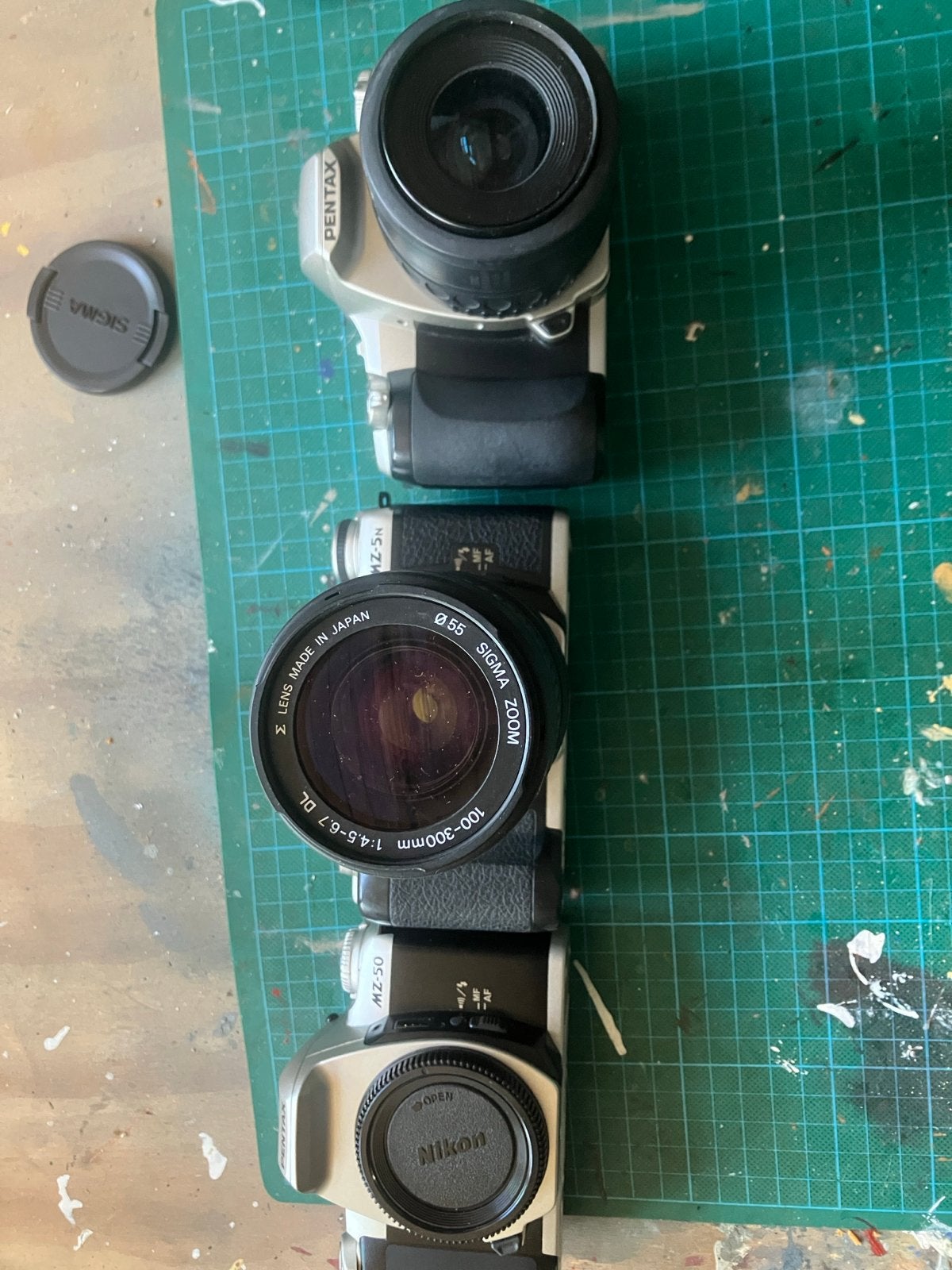 3 stuks Pentax niet werkend??, Audio, Tv en Foto, Fotocamera's Analoog, Ophalen of Verzenden, Gebruikt, Spiegelreflex, Pentax