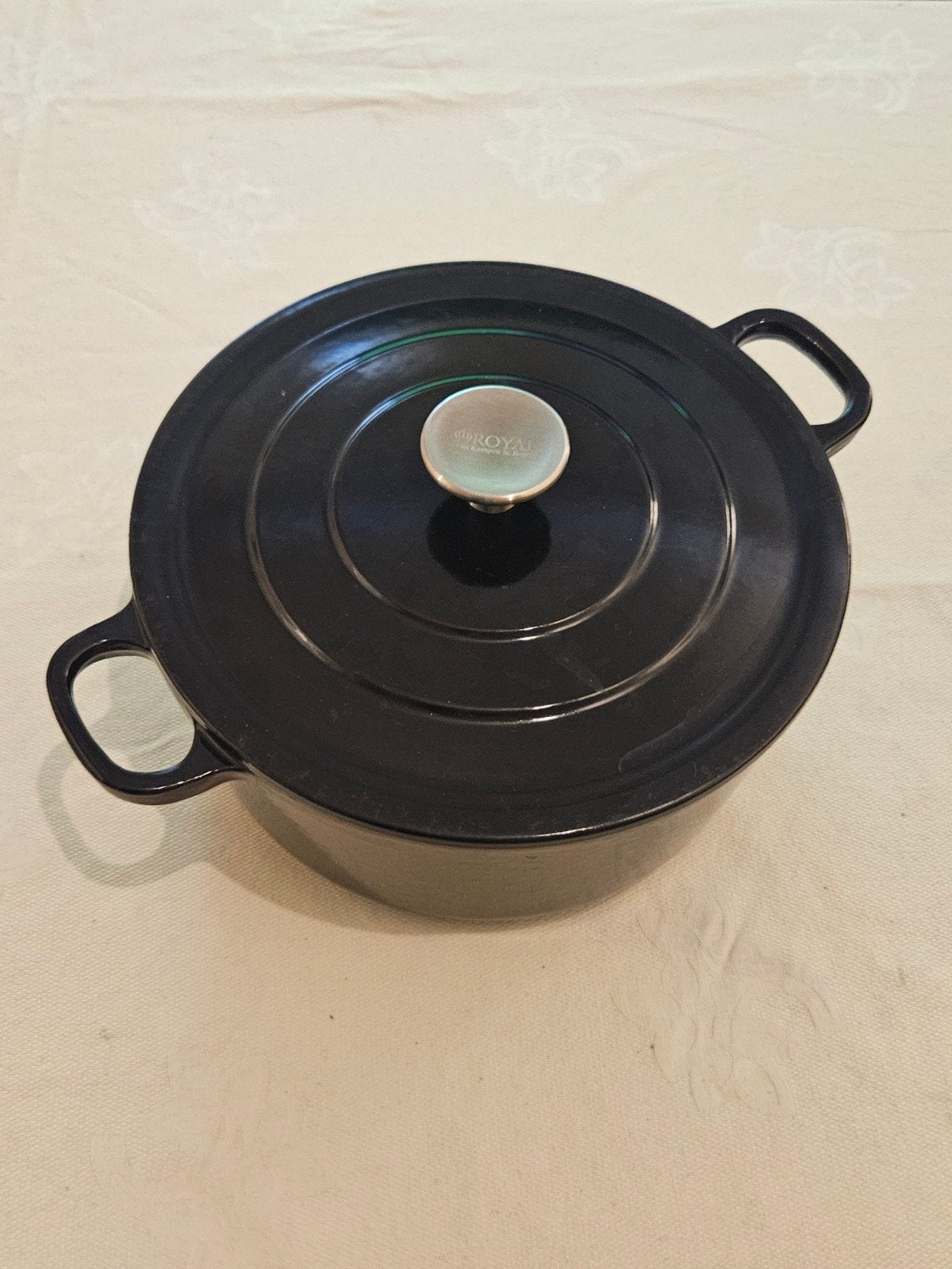 Royal van Kempen & Begeer Gietijzeren Braadpan - ZGAN!, Ophalen, Zo goed als nieuw, Met deksel, Overige merken