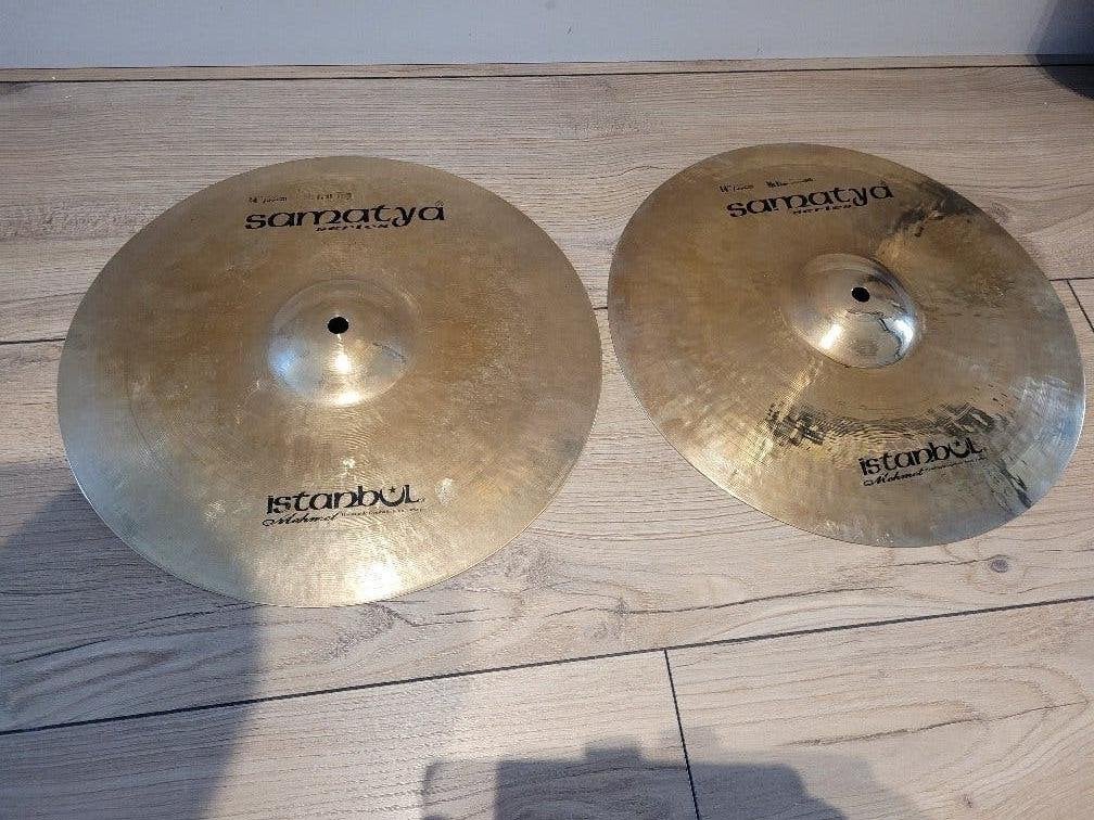 Istanbul Mehmet Samatya 14" hihats, Muziek en Instrumenten, Ophalen, Zo goed als nieuw, Drums of Percussie