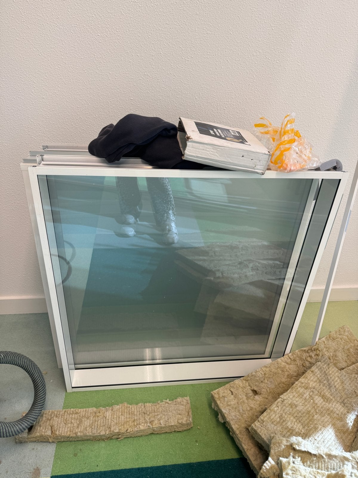 Gratis 2 elementen van een systeemwand, Ophalen, Gevelraam of Ruit, Gebruikt, 80 tot 120 cm