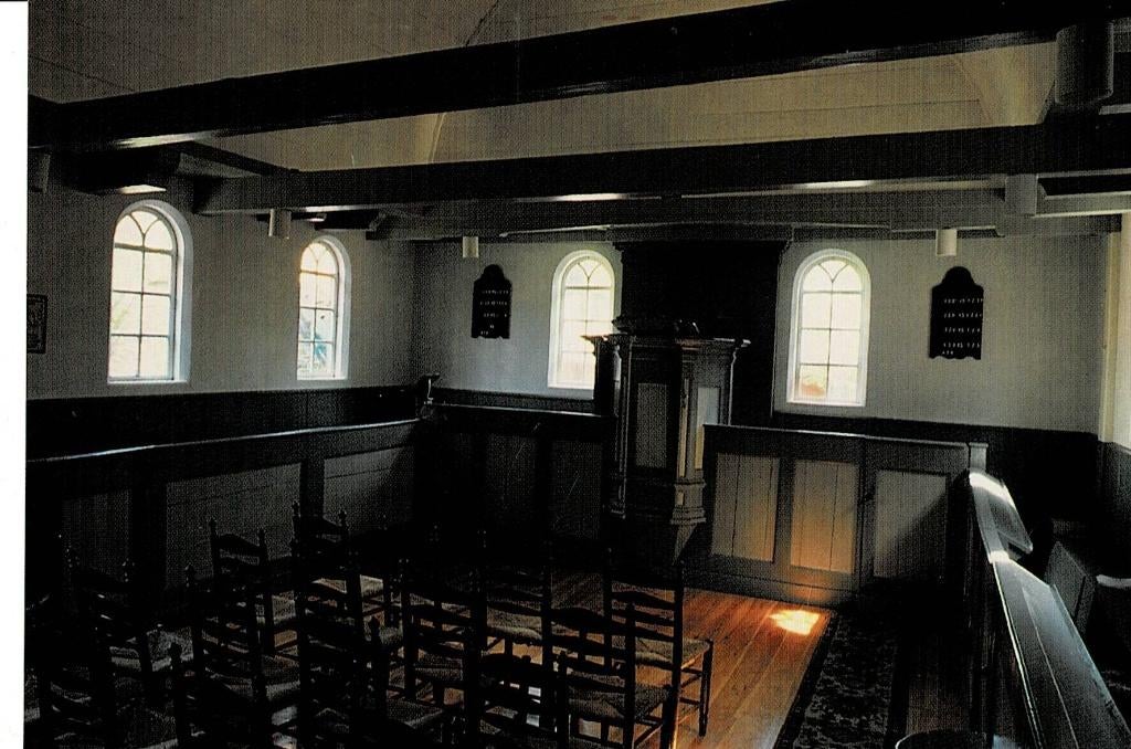 Pingjum. interieur Schuilkerkje, Ophalen of Verzenden, 1940 tot 1960, Ongelopen, Friesland