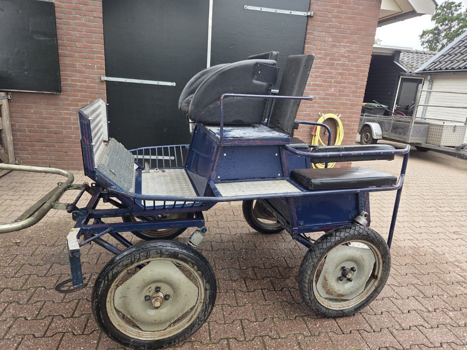 Te koop: recreatiewagen, Dieren en Toebehoren, Rijtuigen en Koetsen, Gebruikt, Marathonwagen, Paard of Pony