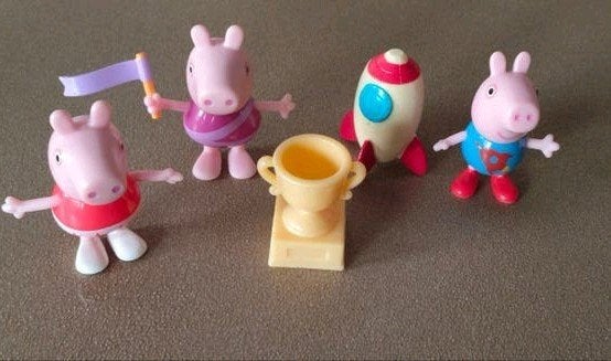 Peppa Pig Speelgoedfiguren Set - 5 stuks voor, Verzenden, Gebruikt