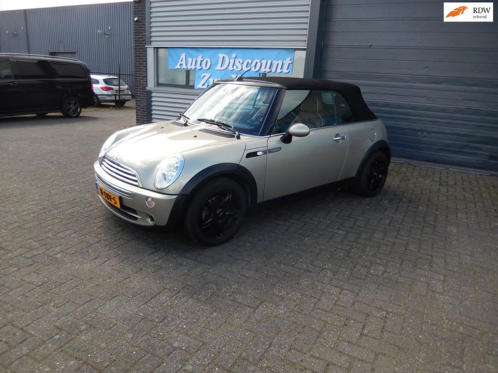 Mini Mini Cabrio 1.6 Cooper Pepper SIDEWALK STOELVERWARMING, Auto's, Mini, Voorwielaandrijving, Gebruikt, Open dak, 4 cilinders