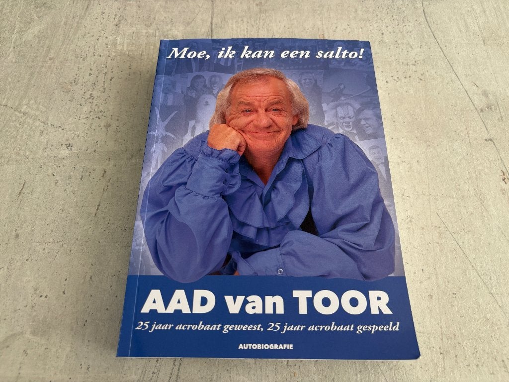 Aad van Toor - Moe, ik kan een salto! (Bassie Adriaan) Boek, Ophalen of Verzenden, Zo goed als nieuw, Aad van toor, Film, Tv en Media