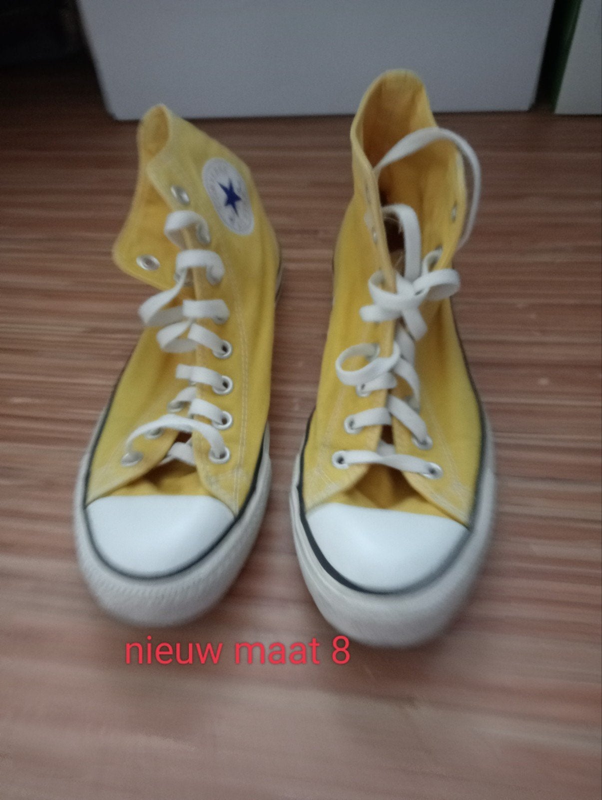 Gele Converse All Star High Top Sneakers Maat 8, Geel, Nieuw, Converse, Ophalen of Verzenden