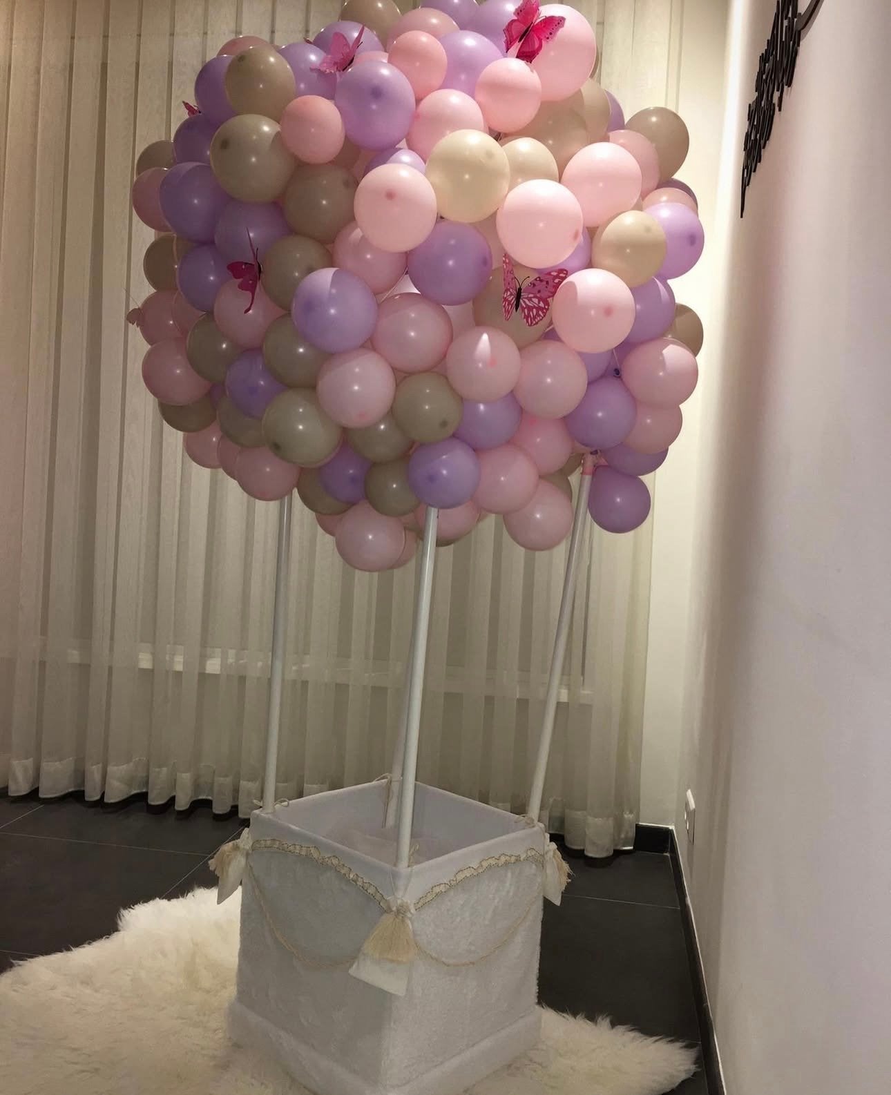 Handgemaakte decoratieve luchtballon frame, Ophalen, Zo goed als nieuw, Versiering, Geboorte of Huwelijk