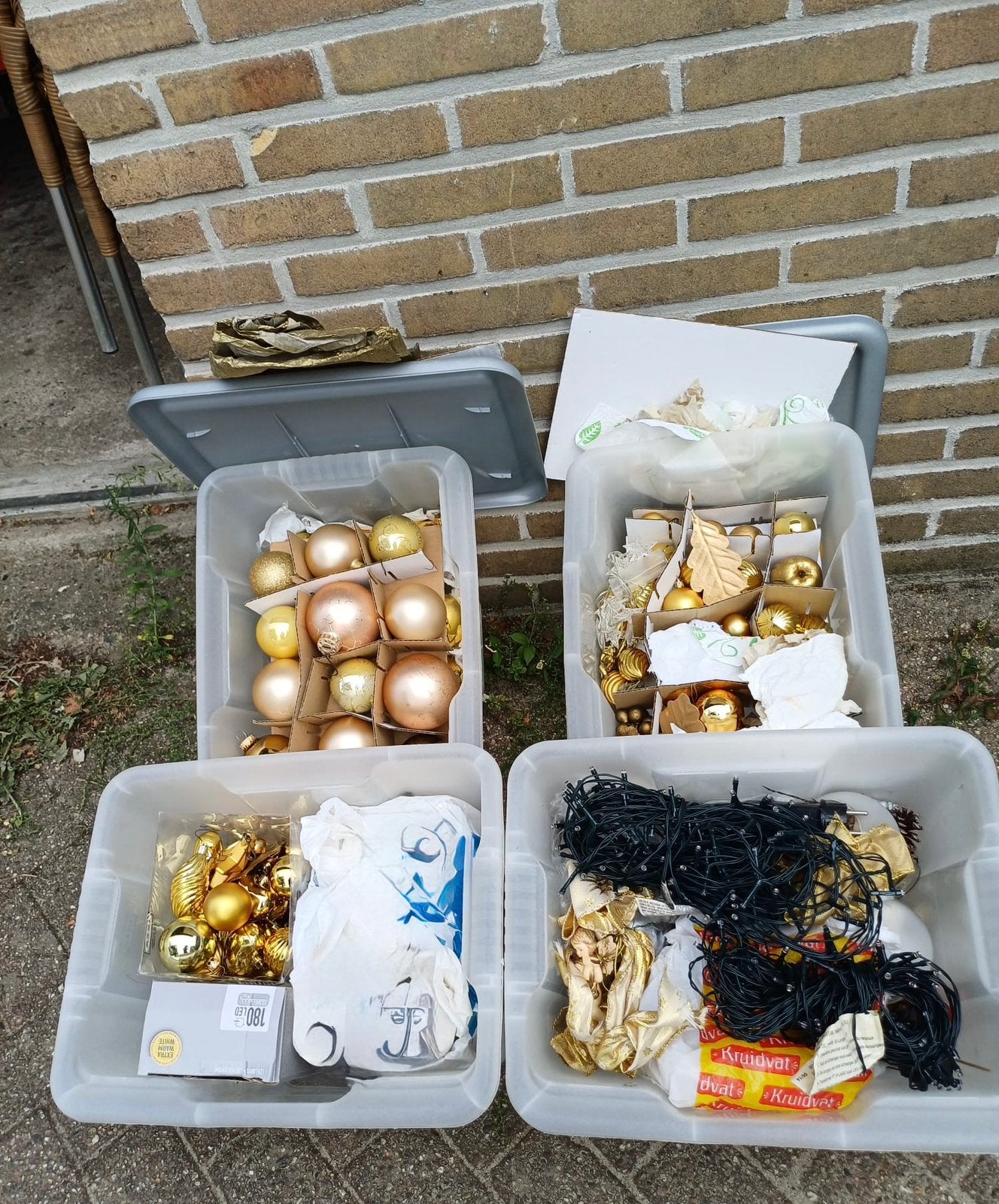 Grote partij kerstversiering te koop!, Diversen, Ophalen