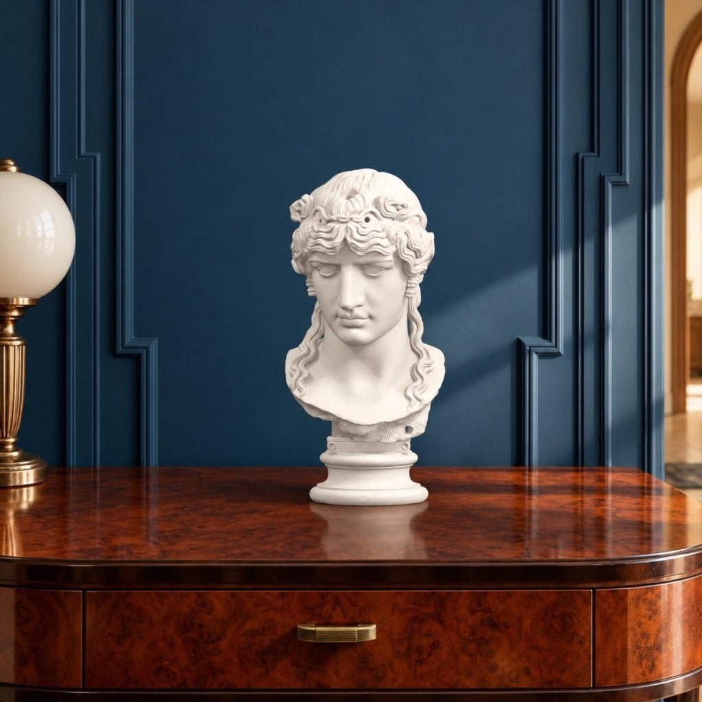 Antinous Mondragone Bust, Louvre Inspired Sculpture, Ophalen of Verzenden, Nieuw