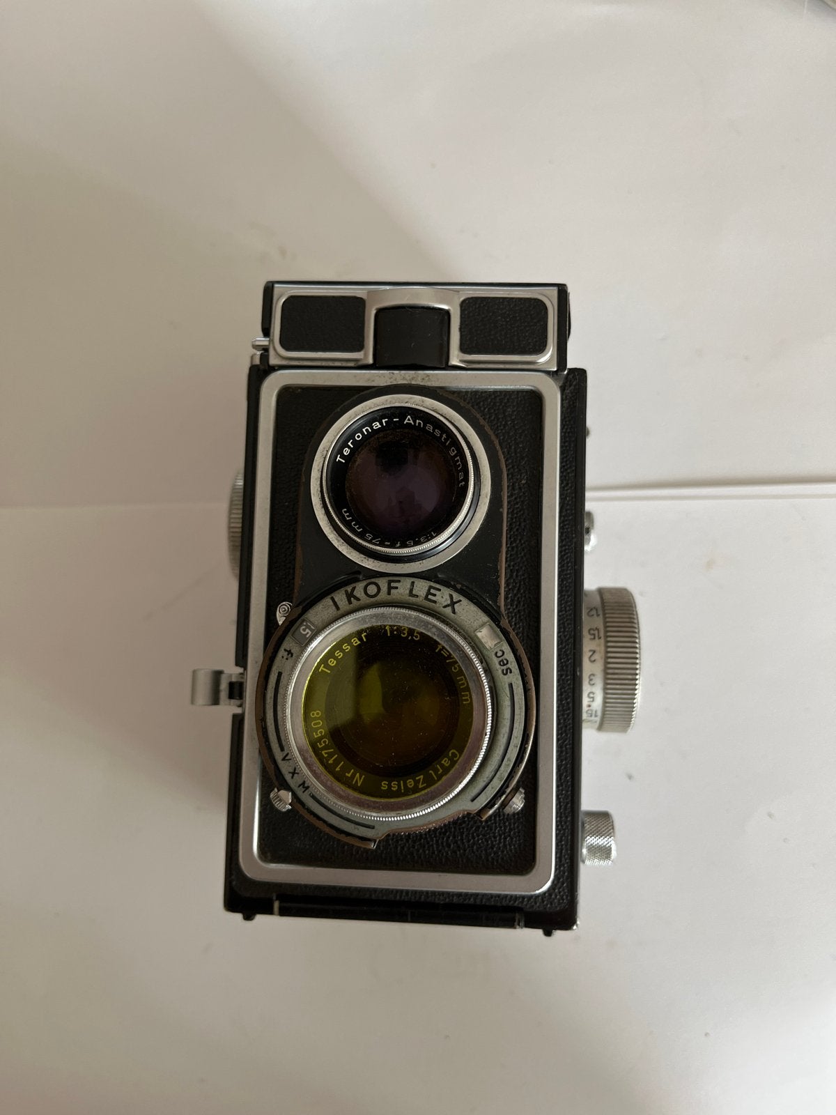 Vintage Ikoflex Carl Zeiss Tessar 1:3.5 camera, Ophalen of Verzenden, Gebruikt, Spiegelreflex, Overige Merken