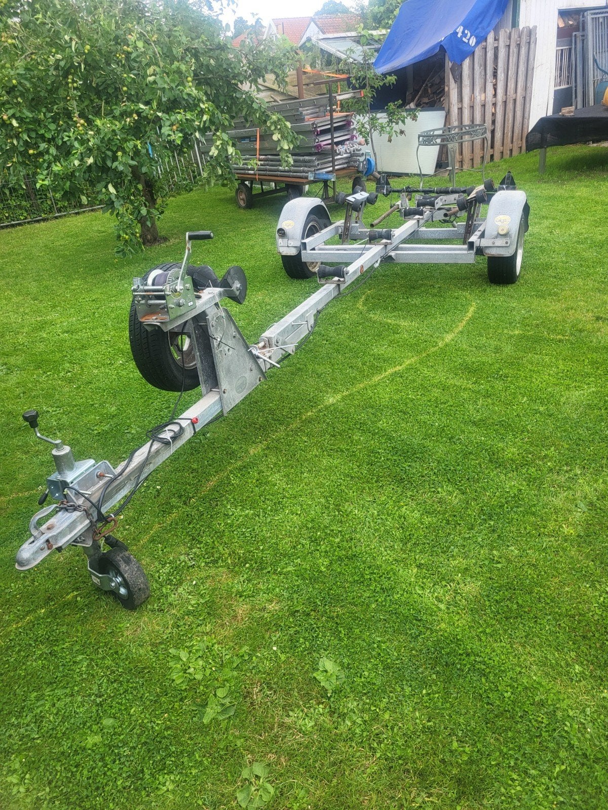 Riba tot 6.5m. Easy trailer NIEUWSTAAT. Crescent 410, Ophalen, Overige typen, Minder dan 6 meter, Zo goed als nieuw