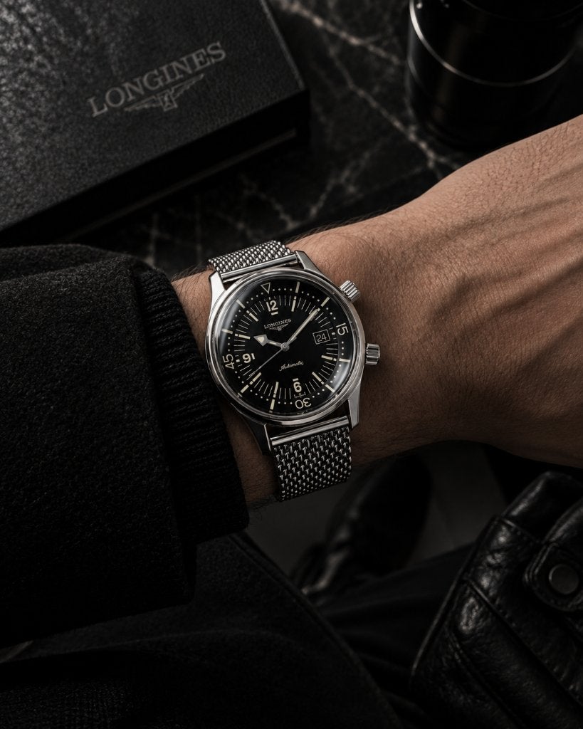 Longines legend diver 42MM, Sieraden, Tassen en Uiterlijk, Overige merken, Staal, Staal, Polshorloge