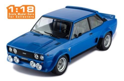 fiat131abarth1980blauwixo1:18, Hobby en Vrije tijd, Modelauto's | 1:18, Ophalen, Nieuw, Auto, Overige merken