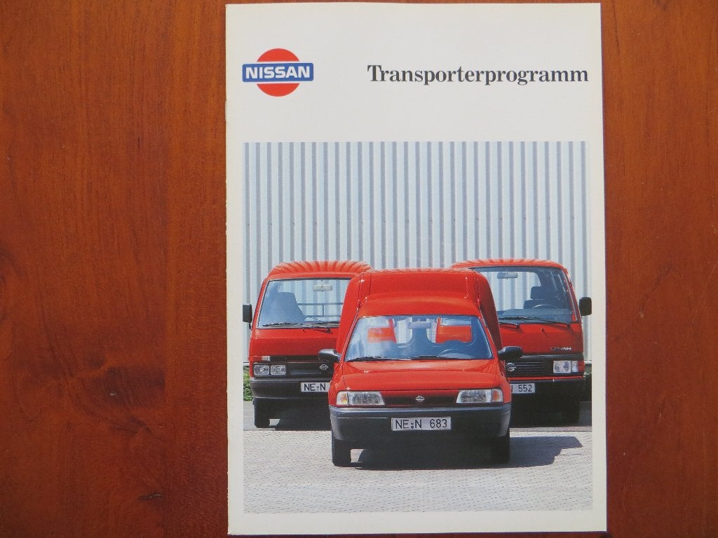 Nissan Transporterprogramm (april 1993) met bijlage, Ophalen of Verzenden, Zo goed als nieuw, Nissan