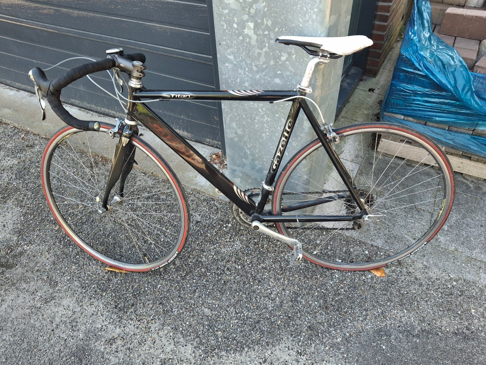 Gazelle stealth racefiets handmade carbon 53cm, Ophalen, 28 inch, Gebruikt, Carbon