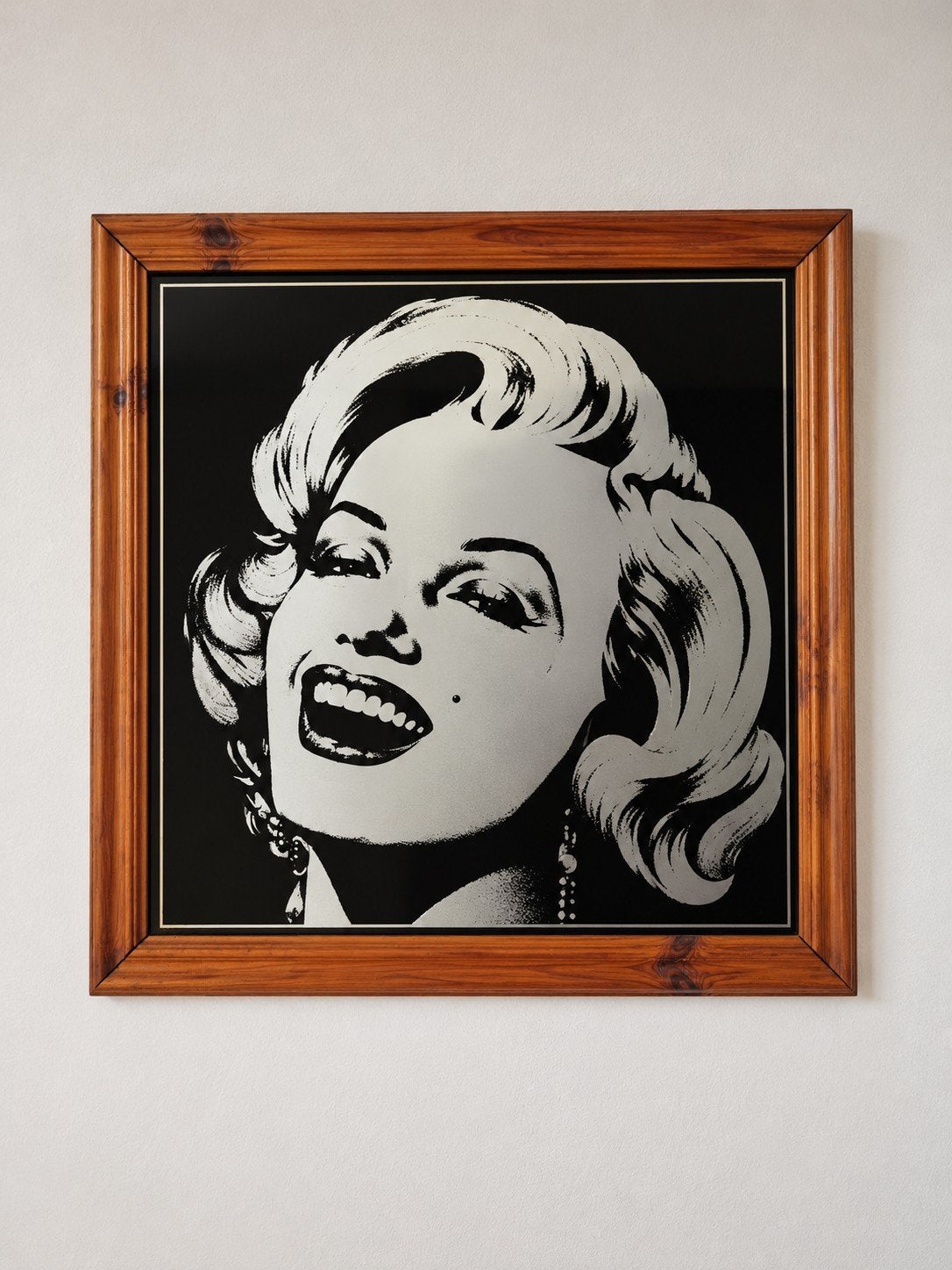 Vintage Marilyn Monroe spiegel | Pop Art – 46 x 46 cm, Minder dan 50 cm, Vierkant, Ophalen of Verzenden, Zo goed als nieuw