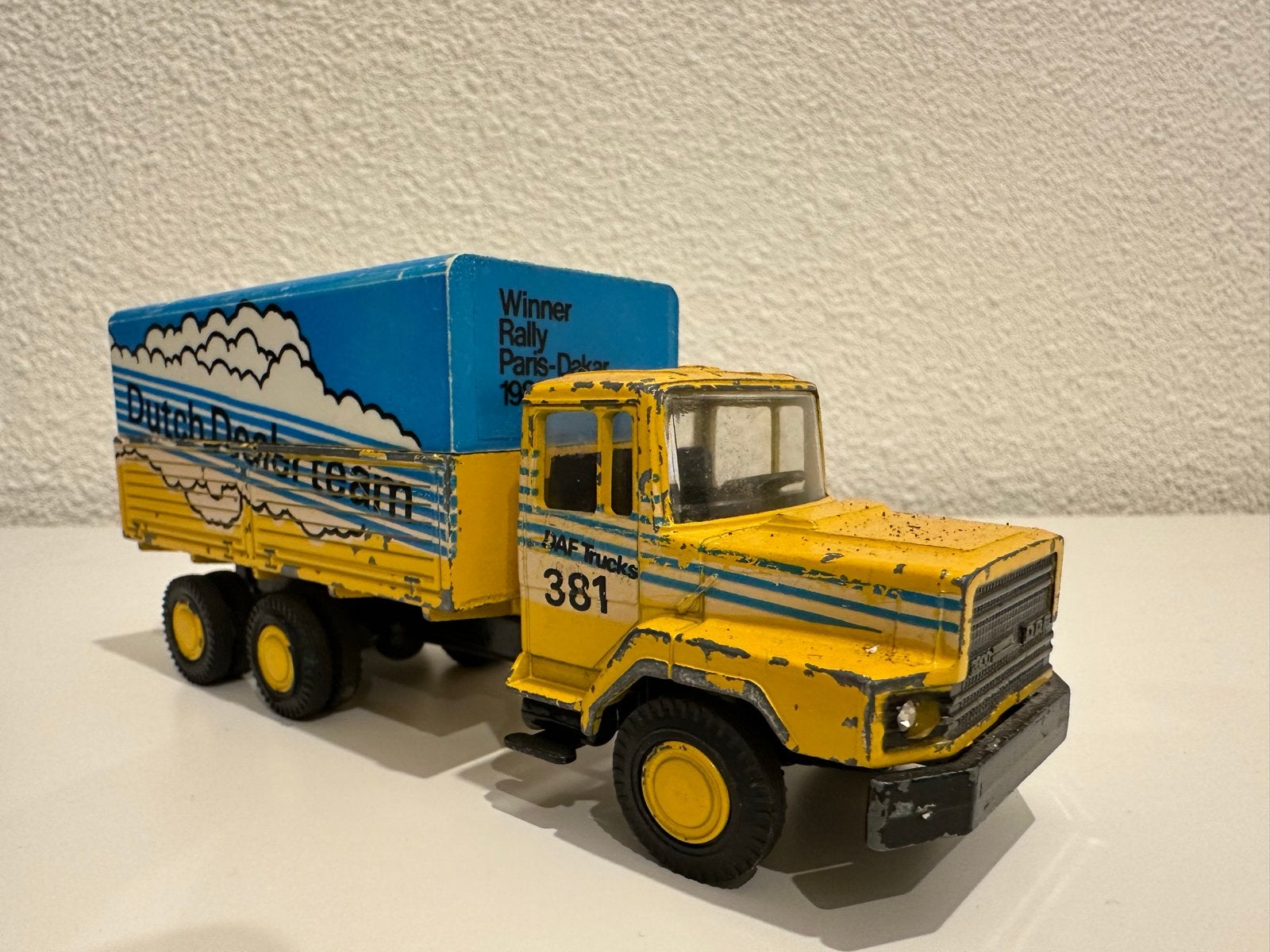 Lion car daf 2800 Paris Dakar 1982, Ophalen of Verzenden, Gebruikt, Bus of Vrachtwagen, Lion Toys