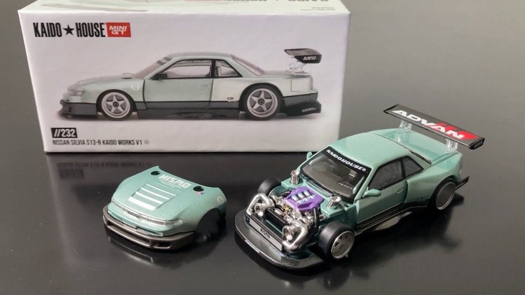 Nissan Silvia S13-R “Kaido Works V1” Green 1:64 Kaido House, Tschuiten@hotmail.com, Duitsland, Auto, Nieuw