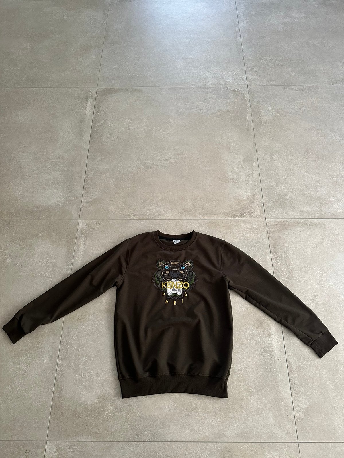 Kenzo Paris sweater legergroen, Ophalen, Zo goed als nieuw, Maat 48/50 (M), Groen