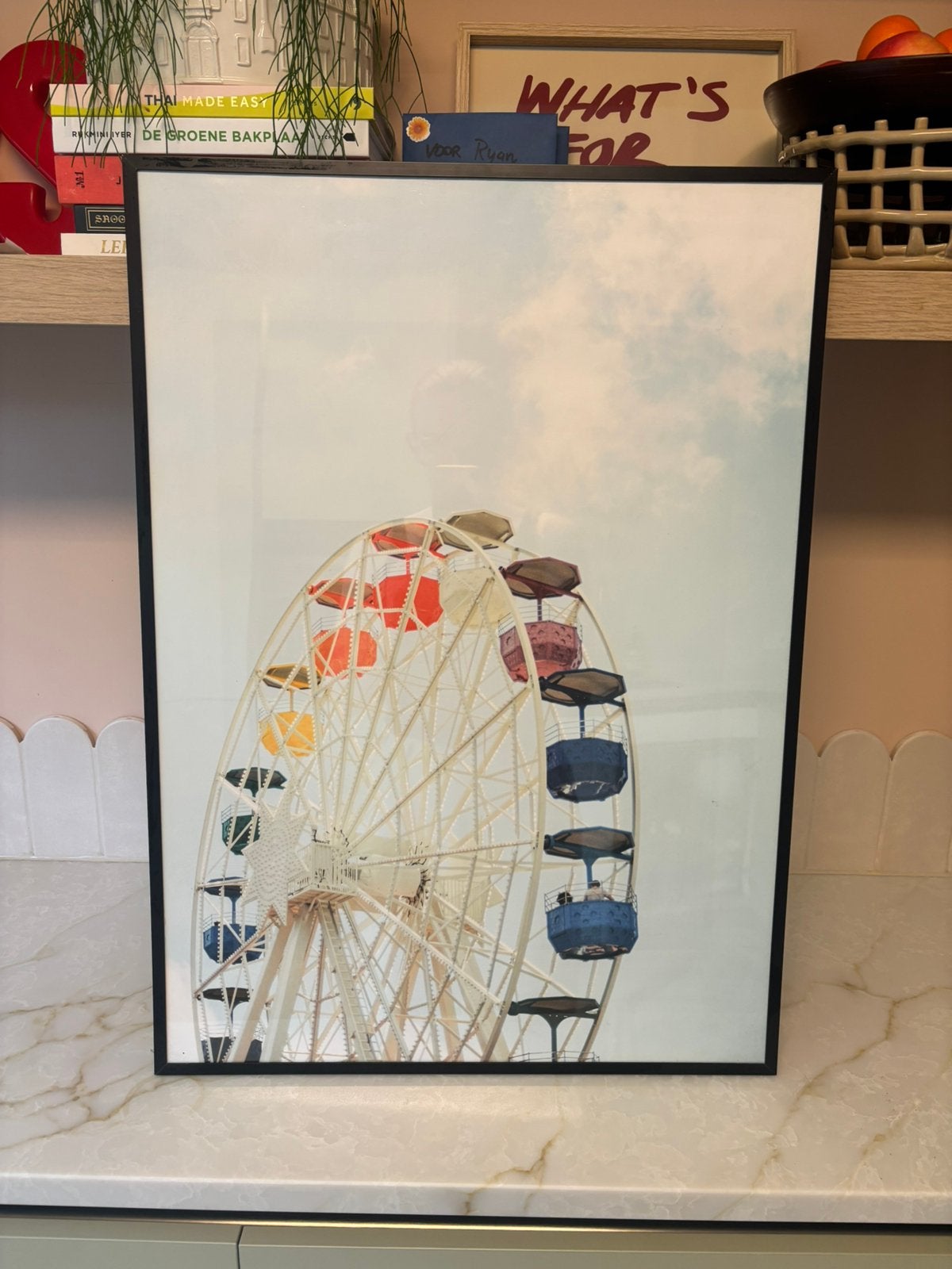 Ikea Lomviken 50x70 lijst aluminium zwart, Ophalen, Zo goed als nieuw, Zwart
