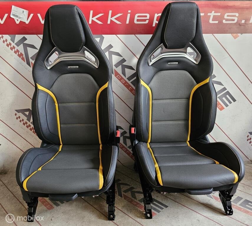 Mercedes GLA amg kuipstoelen performance GEEL H247 2019 2023, Gebruikt, Ophalen of Verzenden
