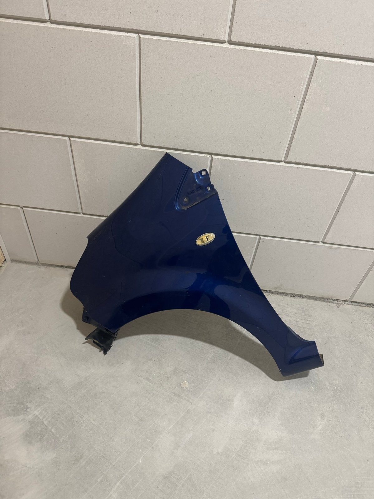 Toyota Aygo Spatbord - Gebruikt, Blauw, Ophalen of Verzenden, Gebruikt, Toyota, Spatbord