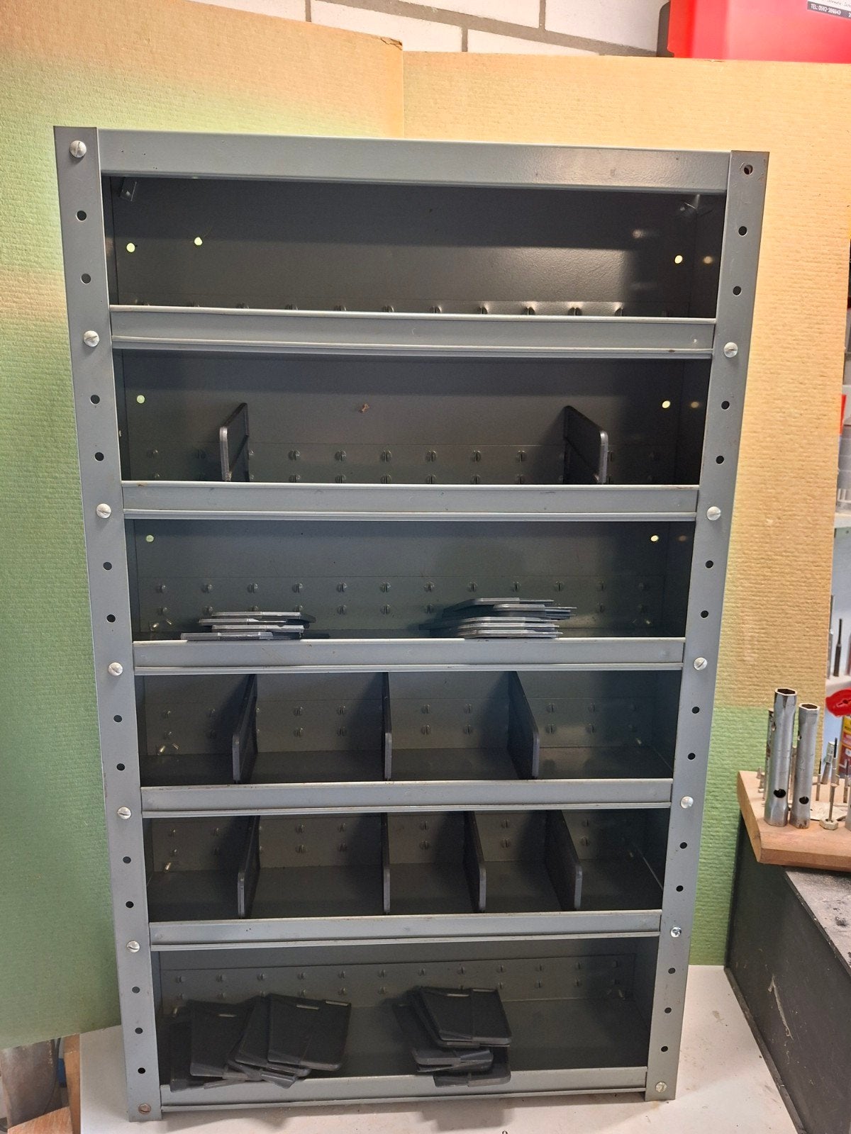Nette stalen vakkenkast 100 x 60 x 15 cm, Ophalen, 25 tot 50 cm, 50 tot 100 cm