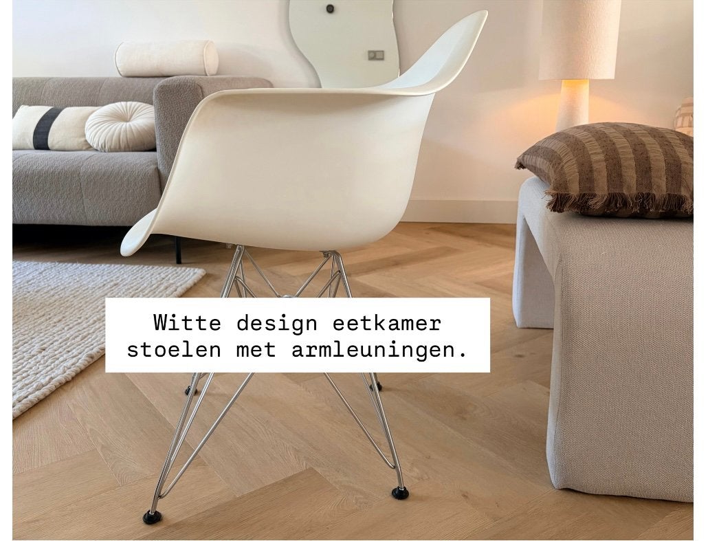 2 Eetkamerstoelen ., Huis en Inrichting, Stoelen, Ophalen, Nieuw, Wit, Twee
